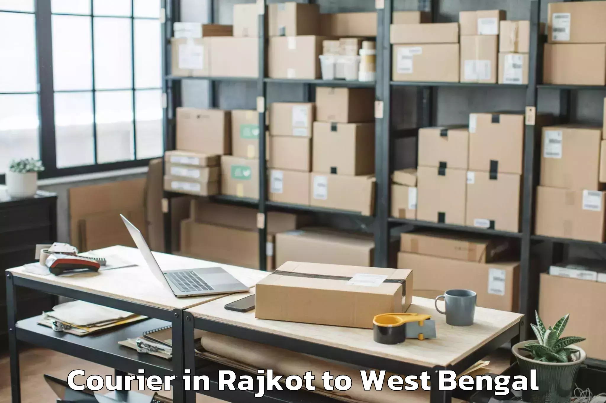 Book Rajkot to Salbani Courier Online